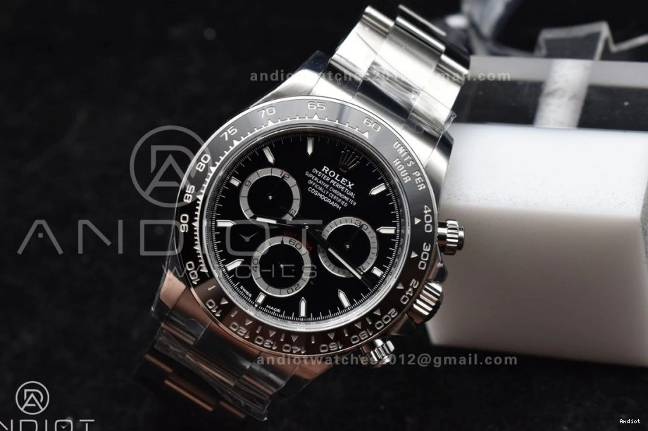 Movement Black 1:1 VS Daytona Dial Steel SBF 126500 Rolex 904L in Factory SL4801 0801